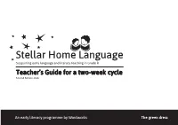 Teacher's Guide for a Two-Week Cycle