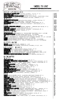 Mirabelle Wine List 10.10.20