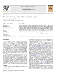 Organic Synthesis Using Clay and Clay-Supported Catalysts.Pdf
