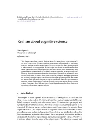 Realism About Cognitive Science
