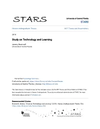 Study on Technology and Learning