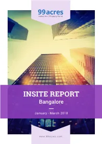 INSITE REPORT Bangalore