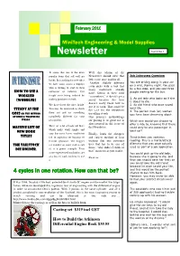 Newsletter Volume 1, Issue 1
