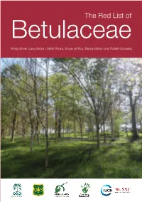The Red List of Betulaceae