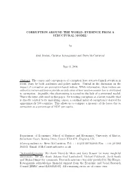 Corruption Around the World: Evidence from a Structural Model∗