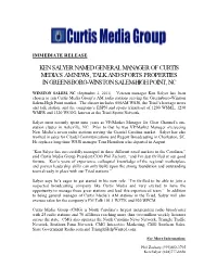 Ken Salyer Named General Manager of Curtis Media's