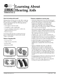 Learning About Hearing Aids