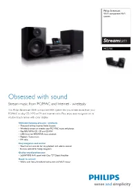 MCI730/12 Philips Wi-Fi Component Hi-Fi System