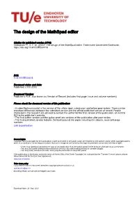 The Design of the Mathspad Editor