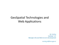 L6-Geospatial Technologies and Web Applications-Mr.Arulraj NRSC