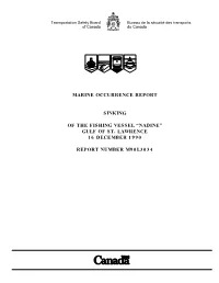 Marine Investigation Report M90L3034