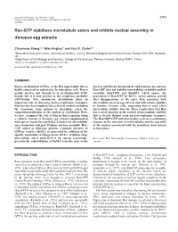 Ran Controls Microtubule Asters and Nuclear Assembly 2455 Chromatin Rounded up (Fig