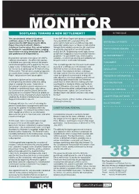 Scotland: Toward a New Settlement? in This Issue