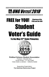 Student Voter's Guide