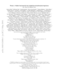 Theano: a Python Framework for Fast Computation of Mathematical Expressions (The Theano Development Team)∗