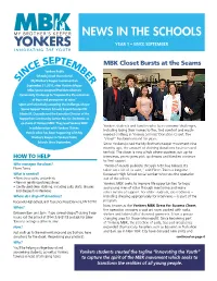 Yonkers MBK in the Schools Newsletter Premiere Edition