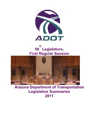 2011 Legislative Summary