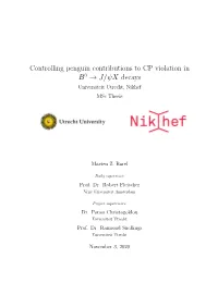 Controlling Penguin Contributions to CP Violation in B 0 → J/Ψx Decays