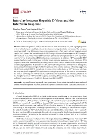 Interplay Between Hepatitis D Virus and the Interferon Response