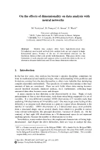 On the Effects of Dimensionality on Data Analysis with Neural Networks