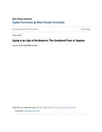 Aging in an Age of Intolerance: the Gendered Face of Ageism