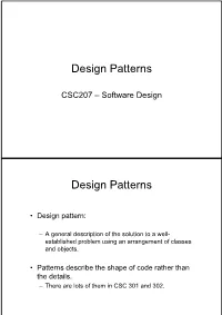 Design Patterns Design Patterns