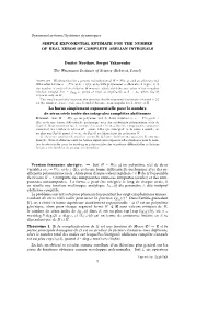 Dynamical Systems/Syst`Emes Dynamiques SIMPLE