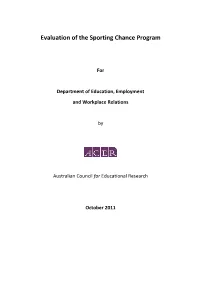Evaluation of the Sporting Chance Program