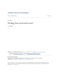 Finding Sissa (And Much More) Lisa Lindell