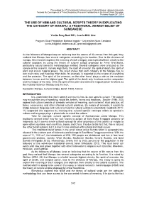 The Use of Nsm and Cultural Scripts Theory in Explicating the Category of Marapu: a Traditional Animist Belief of Sumbanese