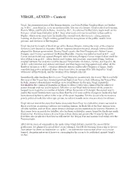 VIRGIL, AENEID – Context