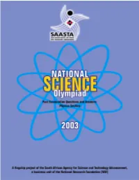 2003: General Knowledge and Physics Sections