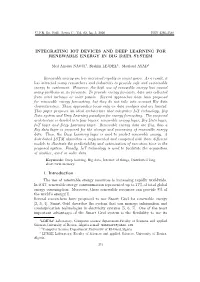 Integrating Iot Devices and Deep Learning for Renewable Energy in Big Data System