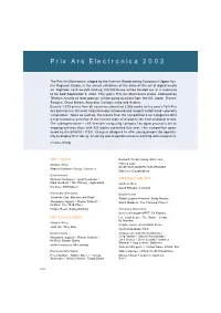 Prix Ars Electronica 2002