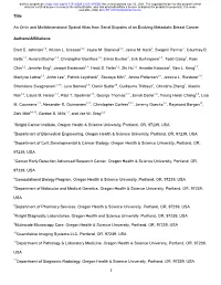 An Omic and Multidimensional Spatial Atlas from Serial Biopsies of an Evolving Metastatic Breast Cancer