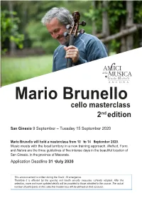 Cello Masterclass 2 Edition