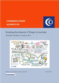 Enabling the Internet of Things for Australia Measure, Analyse, Connect, Act