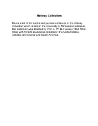 Holway Collection