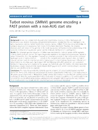 (Smrev) Genome Encoding a FAST Protein with a Non-AUG Start Site Fei Ke, Li-Bo He, Chao Pei and Qi-Ya Zhang*