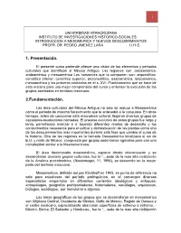 1. Presentación. 2.Fundamentación