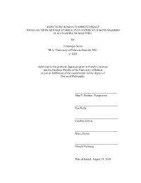Aspects Du Roman D'apprentissage Dans Les