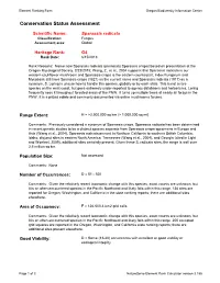 Conservation Status Assessment