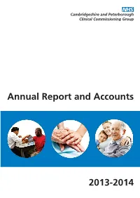 Annual Report and Accounts 2013-2014