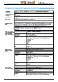 CTRI Trial Data