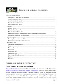 Forced and Natural Convection