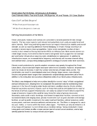 Lakes Port & Harbor: Infrastructure & Dredging Cost Estimate Matrix Tool