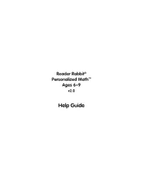 Reader Rabbit® Personalized Math™ Ages 6–9 V2.0