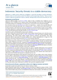 Security Threats to a Stable Democracy
