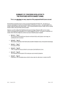 This Is an Objection to Many Aspects of the Proposed Northconnex Tunnel