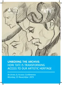 Unboxing the Archive: How Tate Is Transforming Access to Our Artistic Heritage